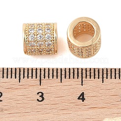 Perle europee in zircone chiaro con micro pavè di zirconi chiari&nbsp;KK-B100-013G