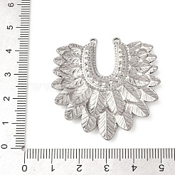 Pendentifs en acier inoxydable 304 sertis de strass&nbsp;STAS-D129-07P