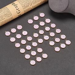 2 set 2 ciondoli smaltati in lega placcata oro di stili&nbsp;ENAM-YW0001-28B