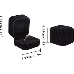 Quadratische Samtringkästen&nbsp;VBOX-WH0002-01C