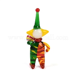 Décorations de clown en verre soufflé faites à la main&nbsp;LAMP-Q005-12A