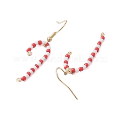 Boucles d'oreilles avec pendentif en verre&nbsp;EJEW-JE06043