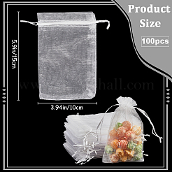 100 stücke große organza beutel tragbare schuhe tasche reise lagerung kordelzug taschen&nbsp;OP-SP0001-03D-01