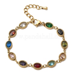 Gliederkettenarmbänder aus 304 Edelstahl für Damen&nbsp;BJEW-A093-01B-G