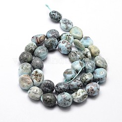 Natur larimar Chip-Perlen-Stränge&nbsp;X-G-E271-128
