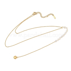 Colliers longs en acier inoxydable 304 avec pendentif cœur en strass et cristal pour femmes&nbsp;SA-CBA48C7-05G
