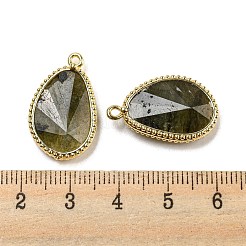 Anhänger aus natürlichem Labradorit mit Facettenschliff&nbsp;G-M431-14G-05