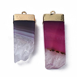 Pendentifs d'agate naturelle&nbsp;G-Q998-039A