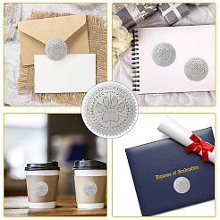 34 foglio di adesivi con immagine di animali domestici in rilievo in lamina d'argento&nbsp;DIY-WH0528-019