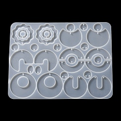 Moules à pendentif de forme irrégulière en silicone&nbsp;DIY-M047-01D