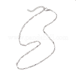Colliers à maillons ovales en acier inoxydable 304&nbsp;NJEW-JN05729
