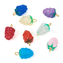 8 Stück Bunte Malerei-Anhänger&nbsp;PALLOY-TAC0157