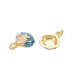 Messing Emaille Anhänger / charms&nbsp;KK-Q077-09G-03