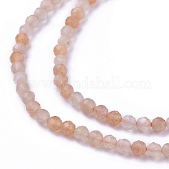Sunstone naturale fili di perline&nbsp;G-F619-02-3mm