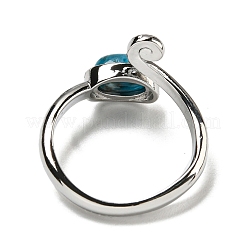 Anneaux réglables en apatite naturelle&nbsp;RJEW-K269-08P-07