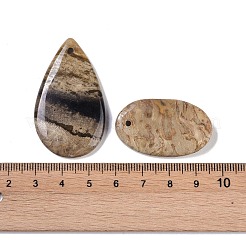 Natürlicher Kokosnuss-Fossil-Anhänger&nbsp;G-Q164-10