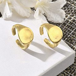 Anelli polsino aperti rotondi in acciaio inossidabile 304 per donna&nbsp;RJEW-M019-13G