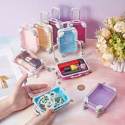 10 stücke 5 farben gepäck fällen transparent abs kunststoff süßigkeiten geschenk lagerung boxen&nbsp;CON-UN0001-04