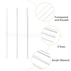 24 Stück 3 Stile Acryl-Stützstangen&nbsp;DIY-FH0005-52