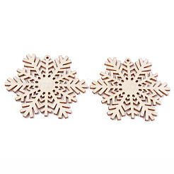 Grands pendentifs en bois naturel non teint&nbsp;X-WOOD-R271-03