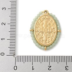 Ovale Jesus-Anhänger aus 304 Edelstahl mit Prägung&nbsp;STAS-L022-490G-02