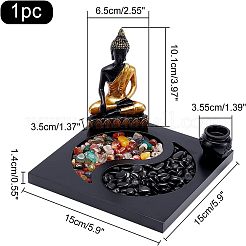 Mini jardin zen yin&nbsp;DJEW-WH0067-02