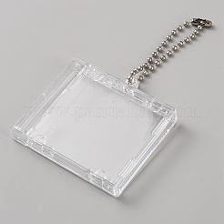 Rechteckige Mini-CD-Box-Anhänger aus Acryl&nbsp;KEYC-WH20004-31