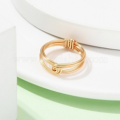 Fingerringe aus Messingdraht&nbsp;RJEW-TA00092
