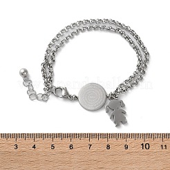 Bracelets à maillons multibrins en acier inoxydable 304&nbsp;BJEW-A036-06P