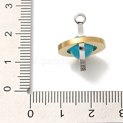 Ionenplattierung (IP) 304 Edelstahl undurchsichtige Harzanhänger&nbsp;STAS-P371-001G