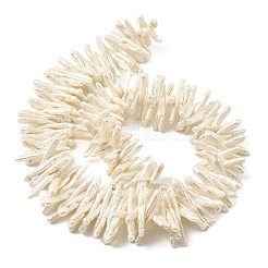 Fili di perle di perline keshi barocche naturali&nbsp;PEAR-B004-03A-02B
