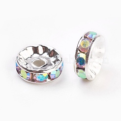 Messing Strass Zwischen perlen&nbsp;RB-A014-Z10mm-28S