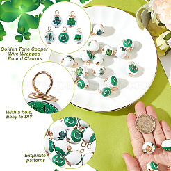 30 Stück bedruckte Holzanhänger zum St. Patrick's Day&nbsp;FIND-DC0004-82