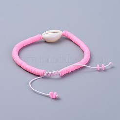 Bracciali intrecciati a mano in perle di argilla polimerica&nbsp;BJEW-JB04318