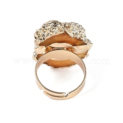 Anillos de brazalete de ágata natural&nbsp;RJEW-Q035-01G