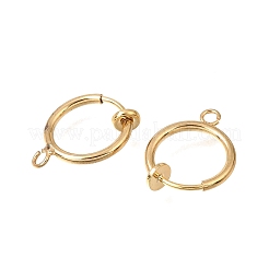 Ohrclips aus Messing&nbsp;KK-CBA2395-04G