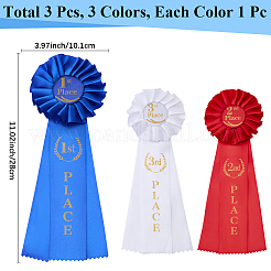 Cinta de poliéster de 3 color con palabra para accesorios de ropa&nbsp;JEWB-CP0001-31B