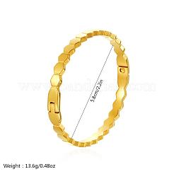 Bracelets manchettes à charnière ouverte en acier inoxydable 304&nbsp;TF6134