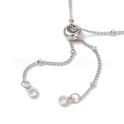 Fabricación de pulseras deslizantes con cadena de satélite de acero inoxidable 304&nbsp;AJEW-JB01554-01