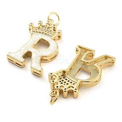 Pendentifs en laiton zircon cubique transparent&nbsp;KK-G498-01R-02