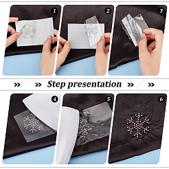 Strass hotfix motif flocon de neige&nbsp;DIY-WH0430-205E