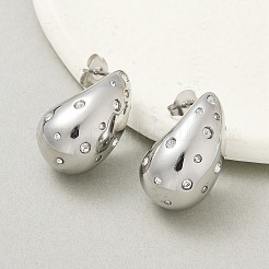 Orecchini a goccia in acciaio inossidabile 304&nbsp;EJEW-B108-05P-A