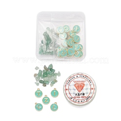 26 pz piatto rotondo iniziale lettera a~z alfabeto smalto charms&nbsp;DIY-FS0001-58