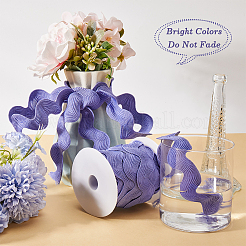 Ruban de garniture à franges ondulées en polyester de 10 mètre&nbsp;OCOR-GF0003-27A