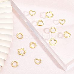 20 Stück 4 Stil Rack Plating Legierung Perlenrahmen&nbsp;FIND-CA0006-18