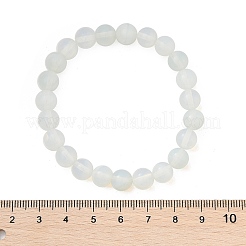 Bracelets élastiques en perles opalite&nbsp;X-BJEW-F203-01