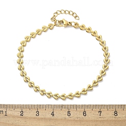 Dreieckige Gliederkettenarmbänder aus 304 Edelstahl für Damen&nbsp;BJEW-F488-23G