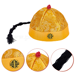 Polyester-Hut des chinesischen Kaisers&nbsp;AJEW-WH0410-575B-02
