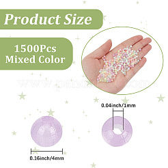 1500 perle acrylique opaque et lumineuse&nbsp;OACR-PA0001-99