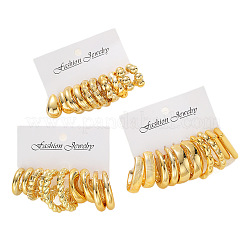 Ensembles de boucles d'oreilles à clous en plastique ccb pour femmes&nbsp;WG4BA1F-01